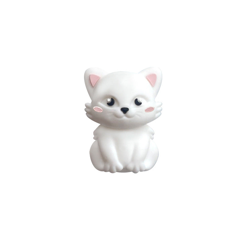 Wholesale 20pcs 3D cute kitten colorful beads